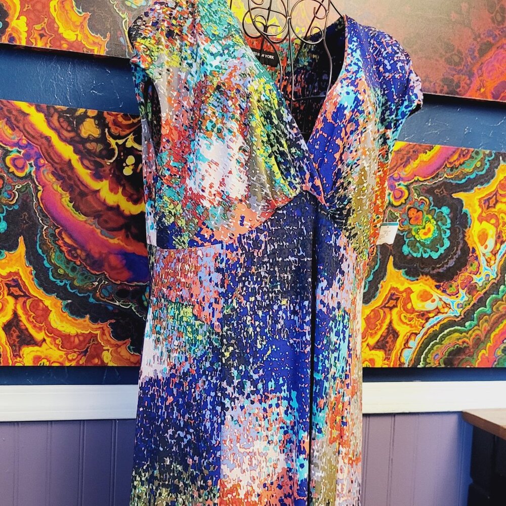 Jones New York Dress ~ Sz 16 ~ Multicolor A-Line Dress ~ NWT